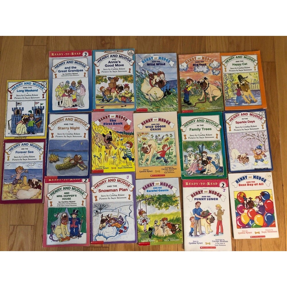 HUGE set of 17 Henry and Mudge series books by Cynthia Rylant